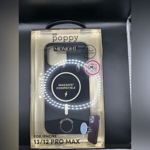 XO POPPY Midnight Black iPhone 13/12 Pro Max Case